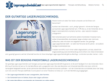 Tablet Screenshot of lagerungsschwindel.net